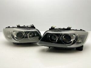 割れ無 BMW E90 E91 3シリーズ 純正 HID キセノン ヘッドライト ヘッドランプ 左右セット 631169427409/631169427399 (F90)