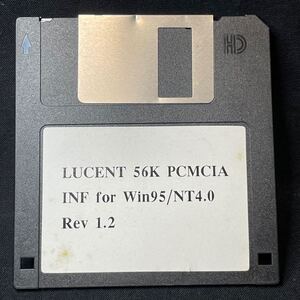 LUCENT 56K PCMCIA INF for Win95/NT4.0 Rev 1.2 フロッピーディスク アップデート用? パソコン用ソフト R5930