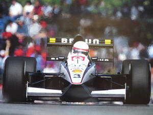 ホンダ製ポスター　ホンダF1　1991年 ティレルホンダ020 中嶋悟　未使用