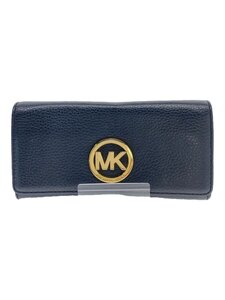 MICHAEL KORS◆長財布/レザー/BLK/レディース