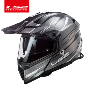 バイクヘルメット LS2 MX436オフロード ヘルメット モトクロス ヘルメット ダブルシールド 開閉式インナーサンバイザー採用 サイズ :L