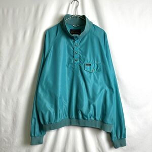 80s マレーシア製 Eddie Bauer ナイロン スナップ プルオーバー ジャケット XXL ビッグサイズ エディーバウアー 90s オールド ビンテージ