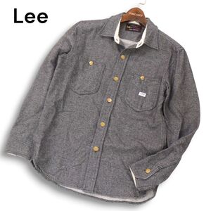 Lee × DOORS リー × アーバンリサーチ 19789 秋冬 長袖 ウール ワーク シャツ Sz.M　メンズ グレー　I4T03278_A#B