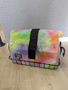 REALM ☆ wald 137 basket bag (ice dyed) 　フロントラックバッグ　バイクバッグ　自転車バッグ