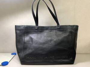 【質屋 尾張屋商店 東京】マークバイマークジェイコブス トートバッグ 黒 牛革