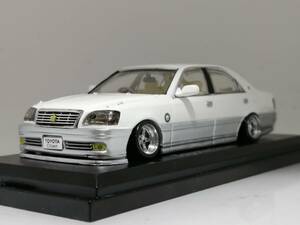 1/43 ノレブ Toyota Crown (2001） 改 アルミ 深リム ローダウン 改造 クラウン リップスポイラー デカール カスタム 国産名車 アシェット