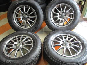 215/70R16 100T 、 MICHELIN STUDLESS ☆5穴 PCD114.3 アルミホイール付保存状態良く4本セット☆☆☆☆