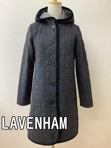 ラベンハム (LAVENHAM) グレーキルティングコート サイズ38