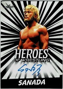 新日本プロレス★SANADA 23 Leaf Heroes of Wrestling 直筆サインカード