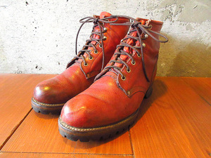 ビンテージ90’s●Chippewaレザーワークブーツ茶size 10？●240725k8-m-bt-28cm 1990sメンズチペワ