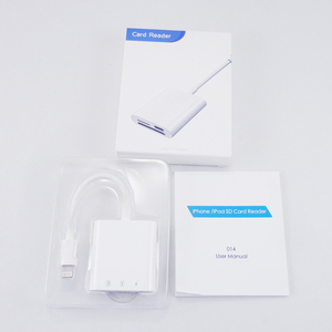 ★iPhone/iPad SD カードリーダー 2in1 USB iOS16.5 + iPhone13動作確認済 USED