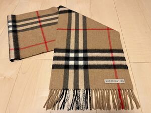 BURBERRY　バーバリー　マフラー　カシミア100％　キャメル　送料無料!!!