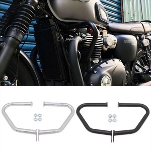 トライアンフ ボンネビル エンジンガード Triumph Bonneville T120 / StreetTwin01-2016ストリートツインクラッシュバーchrome