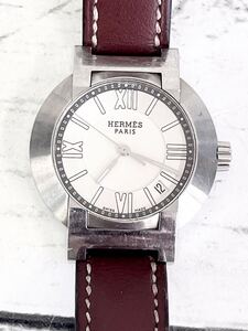 HERMES エルメス ノーマード クォーツ N01 210 シルバー レディース腕時計　　12Y