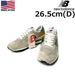 売切り【正規新品】new balance ニューバランス◆M990TG1 スニーカー アースカラー US購入(Dワイズ/US8.5/26.5cm)ベージュ 190303-70