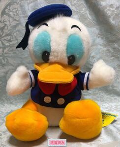 TDL レトロ ドナルドダック ぬいぐるみ ドナルド 東京ディズニーランド Donald Duck 25cm ドナルド・ダック ※洗濯済み