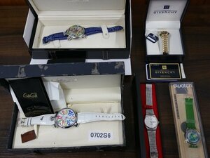 0702S6　時計　腕時計　ジャンク品　おまとめ　ジバンシイ　GAGA MILANO　swatch　など　※ケース劣化のものあり