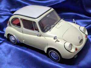 即決 EBBRO エブロプレミアムコレクション 1/12スケール 1963年 スバル360 ミニカー SUBARU てんとう虫 ビッグサイズ