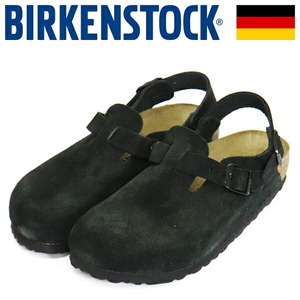 BIRKENSTOCK (ビルケンシュトック) 1028348 TOKIO トキオ スエードレザーサンダル BLACK ナロー幅 BI364 39-約25.0cm