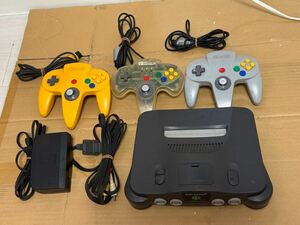 任天堂 NINTENDO64 NUS-001 コントローラーや ケーブル ACアダプター付き★通電OK★