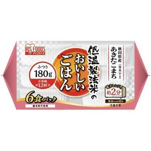 アイリスフーズ　低温製法米　秋田県産　あきたこまち　6食パック　180g×6　10袋セット　計60食　送料無料