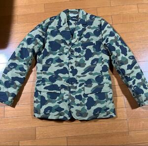 A BATHING APE エイプ カモフラ テーラード ダウン ジャケット ゴア GORE windstopper Lサイズ