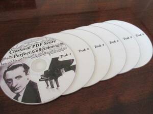 【新品・処分価格】 クラシックPDF楽譜パーフェクトコレクション 収録楽譜９０００以上！　DVD-R６枚組・通常版