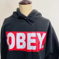 【送料無料】OBEY プルオーバー パーカー◎ボックスロゴ デカロゴ