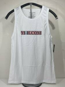 VOLCOM ボルコム A4512101WHT メンズ Mサイズ タンクトップ TankTop ロゴ プリント 少し大きめ ホワイト色 ヴォルコム 新品 即決 送料無料