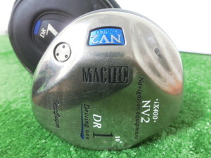 ヘッドカバー付♪MacGregor マグレガー MACTEC NV2 iX400 1W ドライバー 10° /純正 シャフト TRIPLE ACTION FLEX-R G7938♪