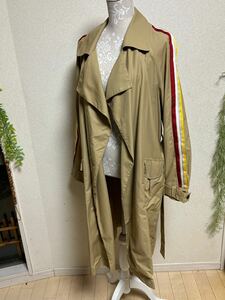 新品11990円【ZARA★ザラ】ロングコート・袖ライン入り・サイズL〜ＸＬ