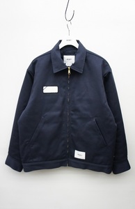 新品24AW WTAPSダブルタップス WRECKER JACKET CTPL TWILL NAVY 242WVDT-JKM05 ワーク ジャケット サイズ03 紺1123O