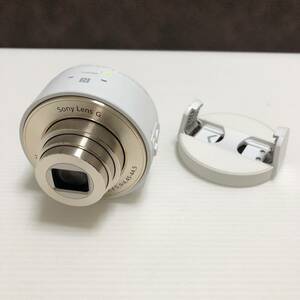 m319-0047-12 SONY デジタルカメラ Cyber-shot サイバーショット DSC-QX10 ホワイト レンズカメラ