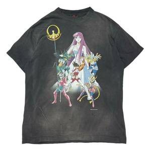 SAINT MICHAEL セントマイケル　x 聖闘士星矢 Print T-Shirts ブラック サイズ:M