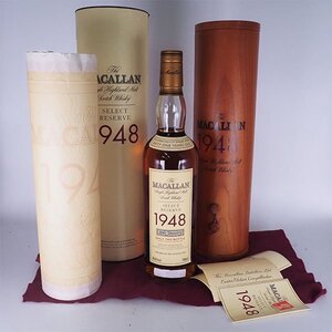 送料無料★マッカラン 1948 セレクトリザーブ ウイスキー 51年 ＊冊子 箱付 700ml 46.6% MACALLAN TK17104