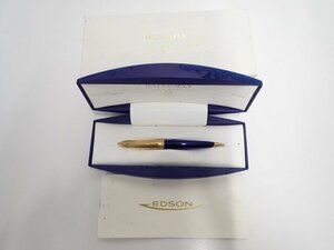 Waterman Edson Sapphire Blue ウォーターマン エドソン サファイアブルー ボールペン ケース/説明書付 ∬ 6E68A-22