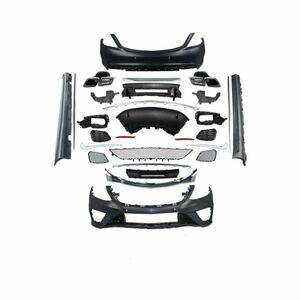 W222 前期 S63仕様 フロント サイドスカート リア マフラーカッター BODY KIT ボディーキット メルセデスベンツ 社外品　Sクラス W222S63-1