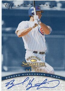 MLB 1997 DONRUSS SIGNATURE CENTURY MARKS BROOKS KIESCHNICK ブルックス・キーシュニック 直筆サイン　新品ミント状態品