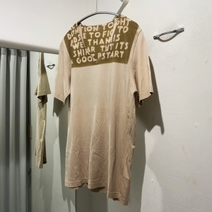 Maison Margiela メゾンマルジェラ 15SS エイズTシャツ ベージュ size-S【中目黒R10】