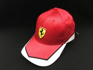 F１チーム　フェラーリ　FERRARI F1) F1パドッククラブ ゲスト用 SFキャップ レッド×ホワイト非売品　レアもの（チーム供給品)