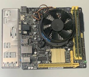 【中古】ASUS H81I-PLUS DP/P30AD/DP_MB i5-4440S 8GBメモリ2枚 パネル・CPUクーラー有 / Mini-ITX LGA1150