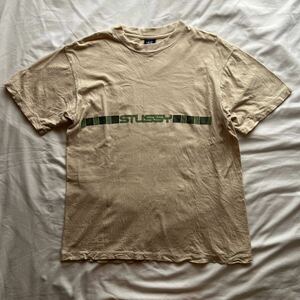 90s　old stussy tシャツ　シングルステッチ　USA製　ビンテージ　オールド　ステューシー　赤青タグ　made in USA