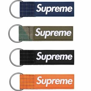 フルセット【新品 全色 24SS Ripstop Keychain】 supreme キーチェーン キーホルダー カラビナ webbing key chain loop lanyard box logo s