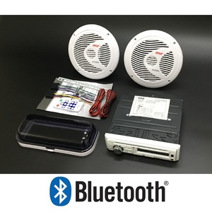 【即納】★特価★CD Bluetooth マリンデッキ ブルートゥース 6.5インチ防水マリンスピーカー マリンジェット ボート AG21 管理番号[US0649]