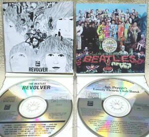 即決！送料230円●難あり処分！CD2点で ビートルズ Beatles リボルバー Revolver＋サージェント・ペパーズ いずれもリマスター前の日本盤