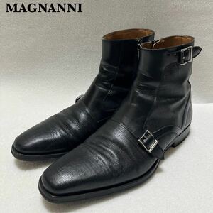 【美品】高級 MAGNANNI マグナーニ サイドジップ ブーツ 39