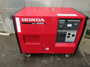メンテ済！バッテリー新品！HONDA ホンダ EXT4000 単相100V 三相200V セル付き　低騒音型