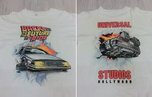 バック・トゥ・ザ・フューチャー 90s ビンテージ Tシャツ デロリアン ユニバーサルスタジオ Back to the Future USA 古着 映画 ムービーT