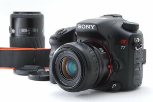 SONY ソニー α77 ダブルズームキット 新品SD32GB付き iPhone転送