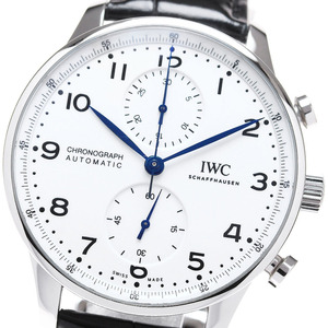 IWC IWC SCHAFFHAUSEN IW371602 ポルトギーゼ クロノグラフ 150イヤーズ 自動巻き メンズ 保証書付き_823407